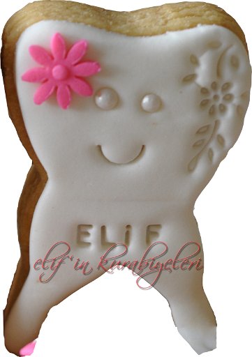 Tooth Shaped Cookies