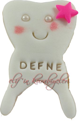 Tooth Shaped Cookies