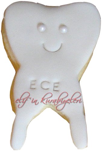 Tooth Shaped Cookies