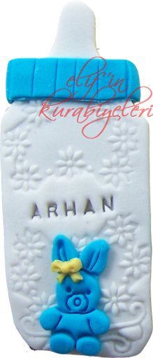 Baby Bottle Shaped Cookie