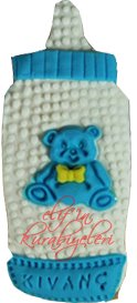 Baby Bottle Shaped Cookie