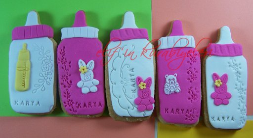 Baby Bottle Shaped Cookie