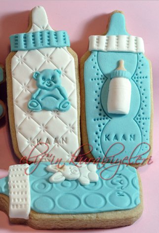 Baby Bottle Shaped Cookie