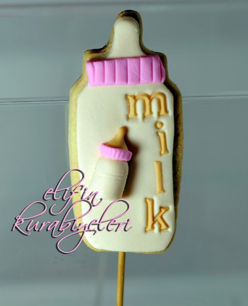 Baby Bottle Shaped Cookie