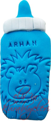 Baby Bottle Shaped Cookie