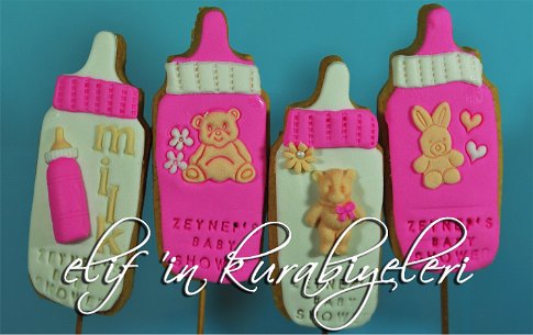 Baby Bottle Shaped Cookie