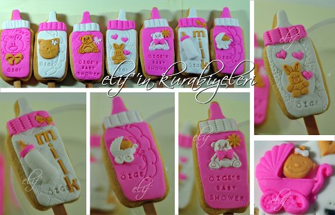 Baby Bottle Shaped Cookie