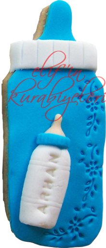 Baby Bottle Shaped Cookie