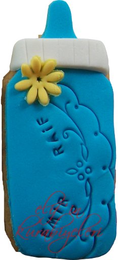 Baby Bottle Shaped Cookie
