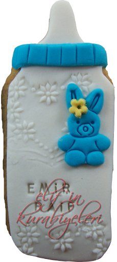 Baby Bottle Shaped Cookie