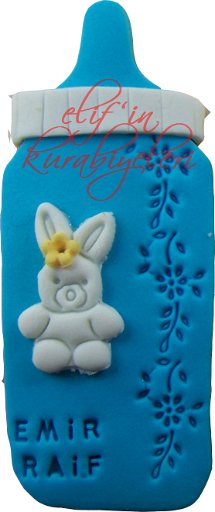 Baby Bottle Shaped Cookie