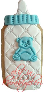 Baby Bottle Shaped Cookie