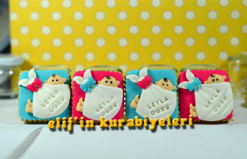 Welcome Baby - Baby Shower Cookies