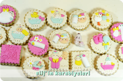 Welcome Baby - Baby Shower Cookies