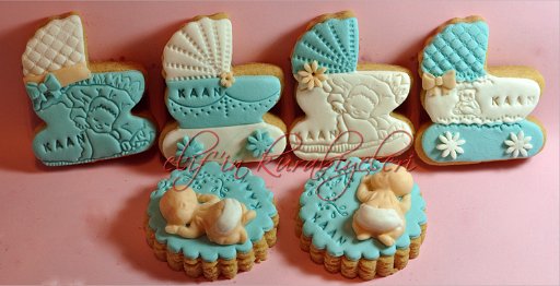 Bebek arabas� �eklinde kurabiyeler