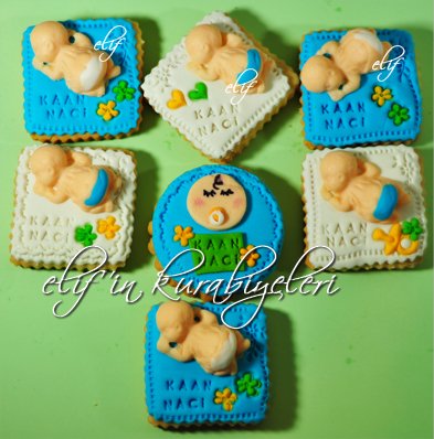 Bebek arabas� �eklinde kurabiyeler