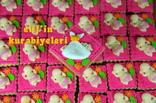 Bebek arabas� �eklinde kurabiyeler