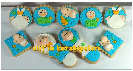 Welcome Baby - Baby Shower Cookies