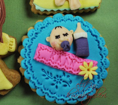 Welcome Baby - Baby Shower Cookies