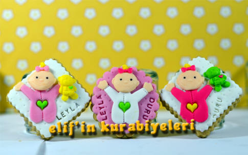 Welcome Baby - Baby Shower Cookies