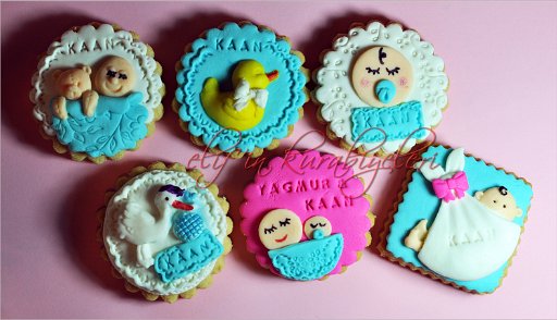 Welcome Baby - Baby Shower Cookies