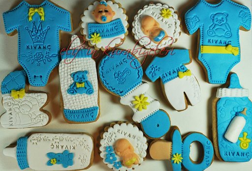Welcome Baby - Baby Shower Cookies