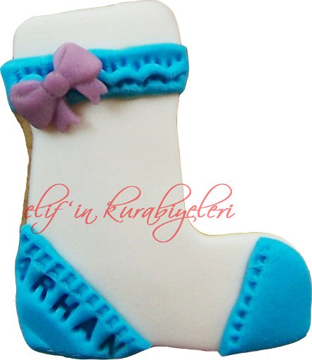 Baby Socks Shaped Cookies