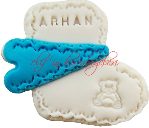 Baby Socks Shaped Cookies