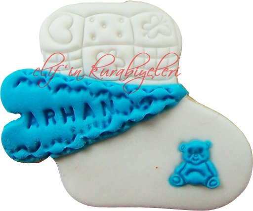 Baby Socks Shaped Cookies