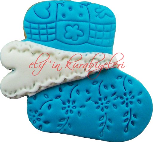 Baby Socks Shaped Cookies