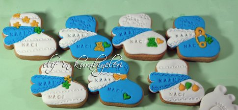 Baby Socks Shaped Cookies