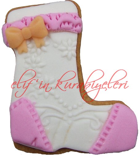 Baby Socks Shaped Cookies