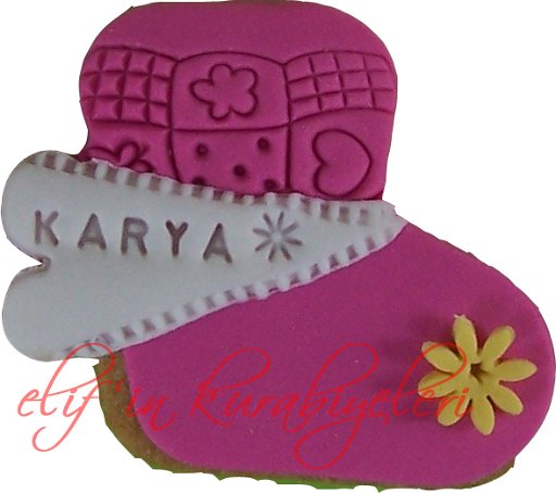 Baby Socks Shaped Cookies