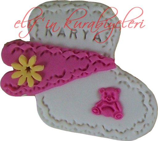 Baby Socks Shaped Cookies