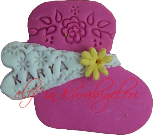 Baby Socks Shaped Cookies