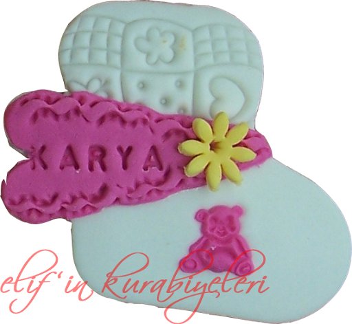 Baby Socks Shaped Cookies