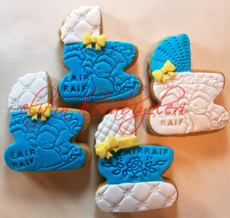 Baby Stroller Shaped Cookies