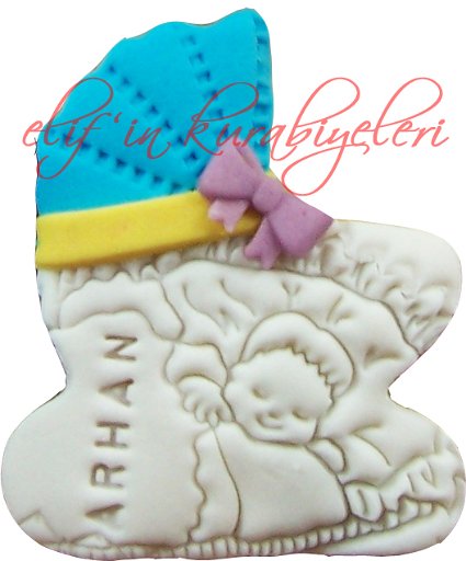 Baby Stroller Shaped Cookies