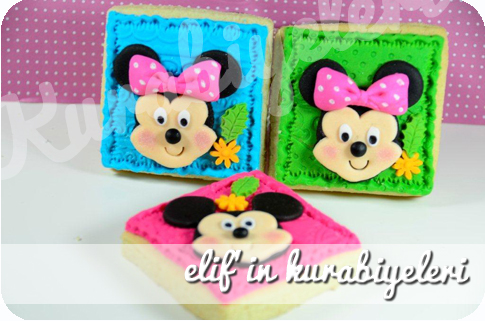 Mickey Mouse ve Minnie Mouse Kurabiye