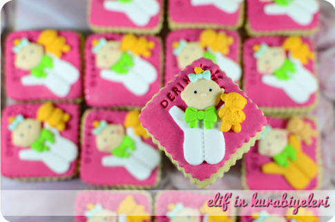 Bebek arabas� �eklinde kurabiyeler