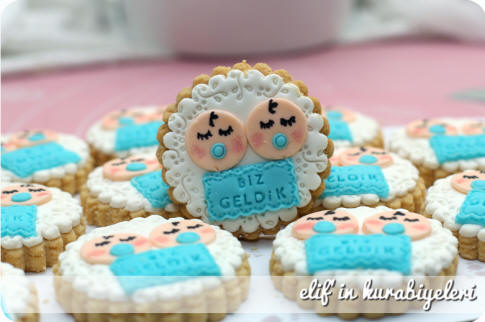 Bebek arabas� �eklinde kurabiyeler
