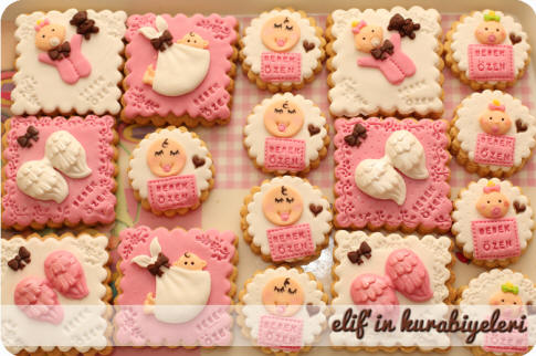 Bebek arabas� �eklinde kurabiyeler