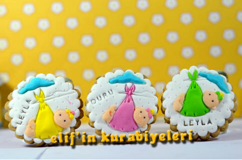 Ho�geldin Bebek / Baby Shower Kurabiyeleri
