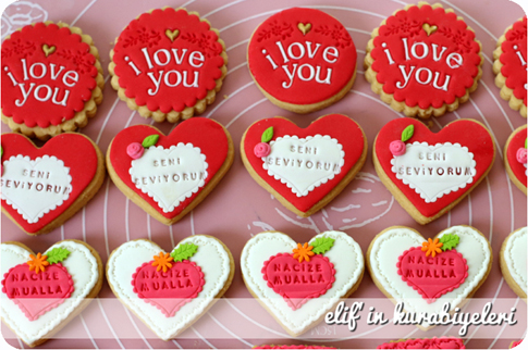 Sevgililer G�n� Kurabiyeleri